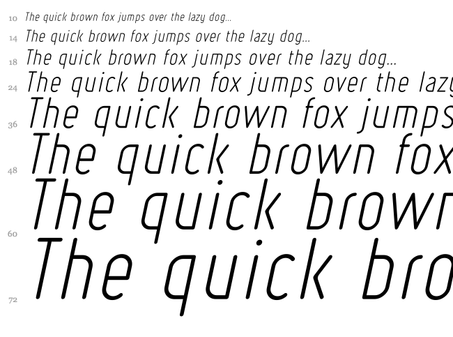 Ruler font waterfall